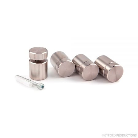 Gyford Décor Complete 1"D x 1"L Stainless Steel Standoff Kit SOK-SS100-3100